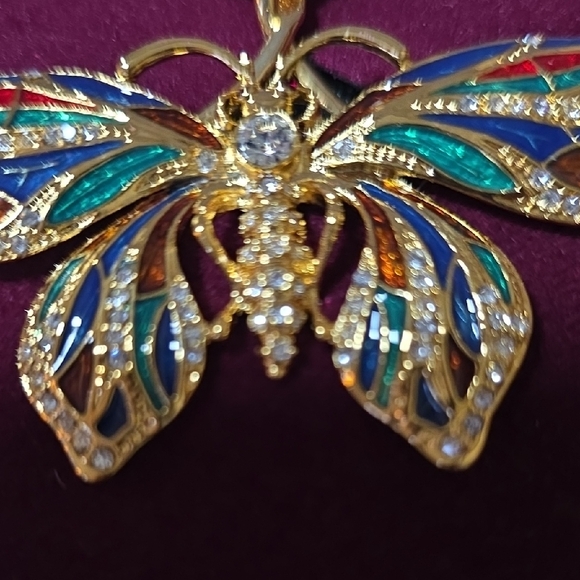 Camrose & Kross Multicolor Butterfly Necklace - Picture 3 of 5
